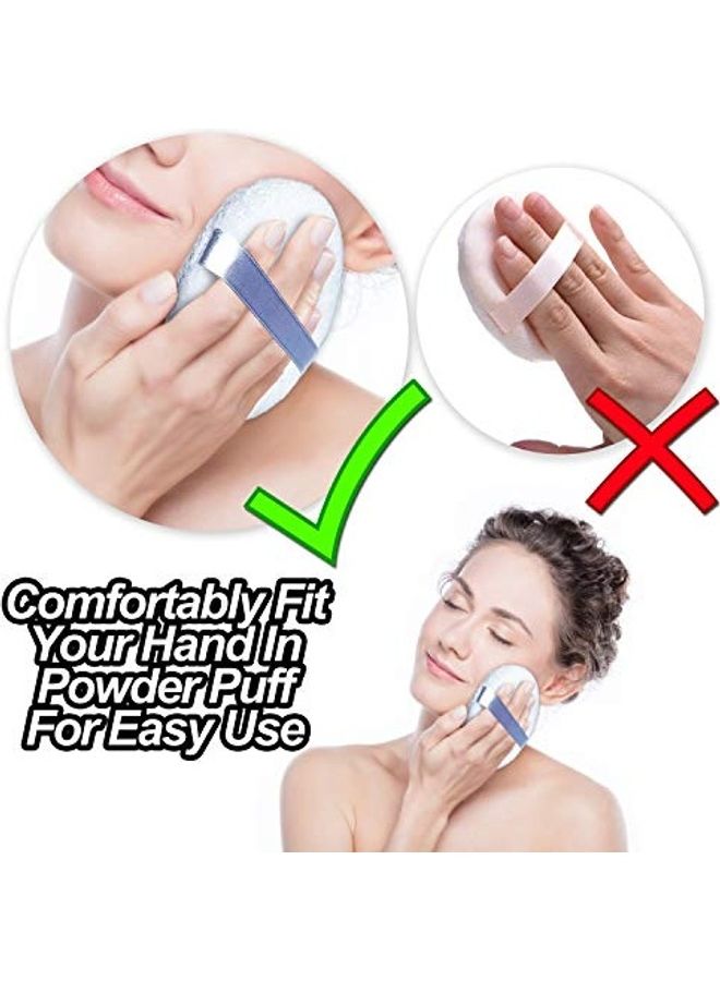 3-Piece Powder Puff Set White - Image 2