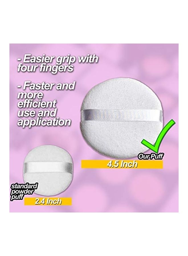 3-Piece Powder Puff Set White - Image 5