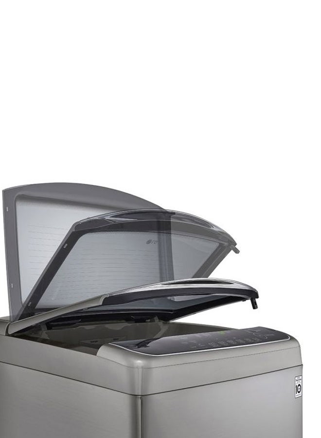 LG - Top Load Fully Automatic Washing Machine, 16 Kg, HEDD Motor, SmartThinQ Wi-Fi WTS16HHMK Stainless Silver - Image 1