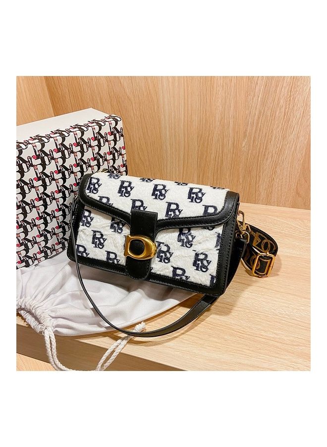 Printed Crossbody Bag White/Black  - Image 2