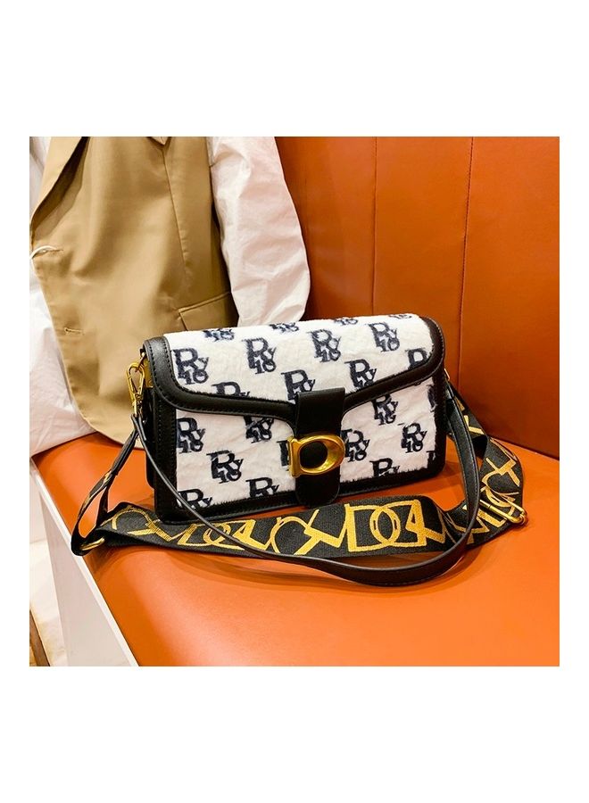 Printed Crossbody Bag White/Black  - Image 3