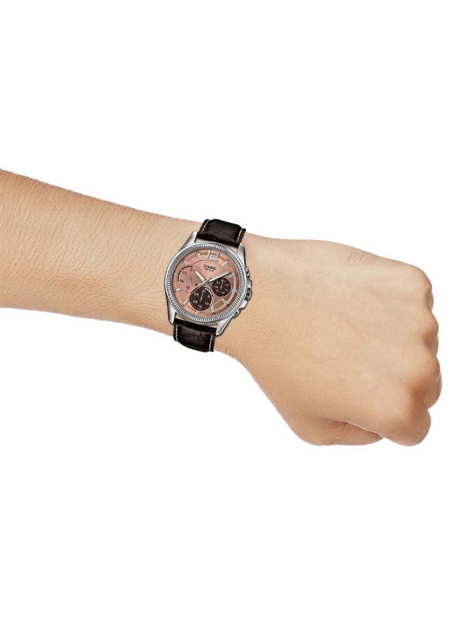 كاسيو ساعة كوارتز بعقارب من الستانلس ستيل MTP-E305L-5AVDF للرجال - Image 4