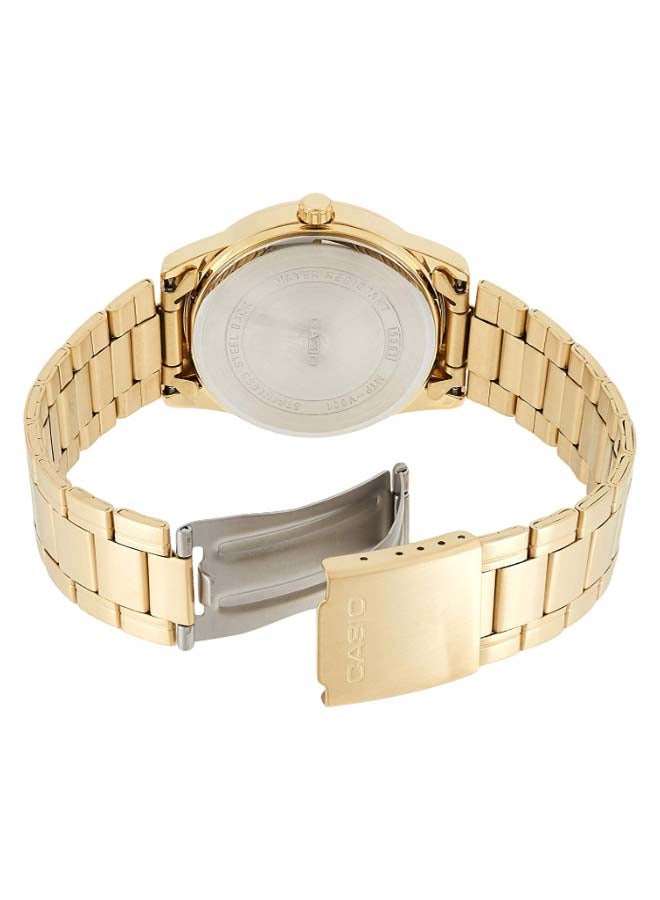 CASIO Women's Stainless Steel Analog Watch MTP-V001G-9BUDF - 38 mm - Gold  - Image 3