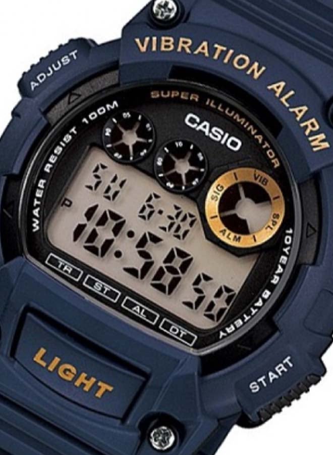 CASIO Men's Water Resistant Digital Watch W-735H-2A - 47 mm - Blue - Image 3