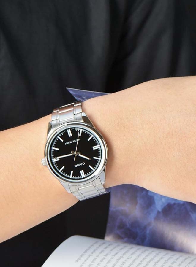 CASIO Men's Stainless Steel Analog Watch MTP-V005D-1B - 48 mm - Silver - Image 4