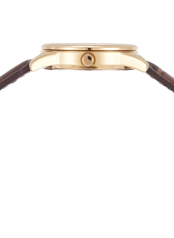 CASIO Men's Leather Analog Watch MTP-V005GL-7B - 40 mm - Dark Brown - Image 4