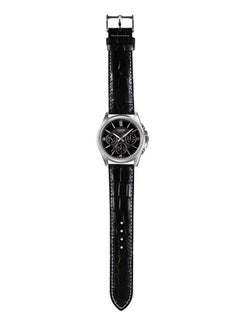 CASIO Men's Water Resistant Leather Chronograph Watch MTP-1375L-1ADF - 42 mm - Black  - Image 3