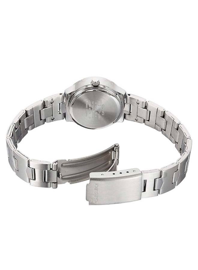 كاسيو ساعة يد بعقارب وسوار من الستانلس ستيل طراز LTP 1241D 2A2EF للنساء - Image 2