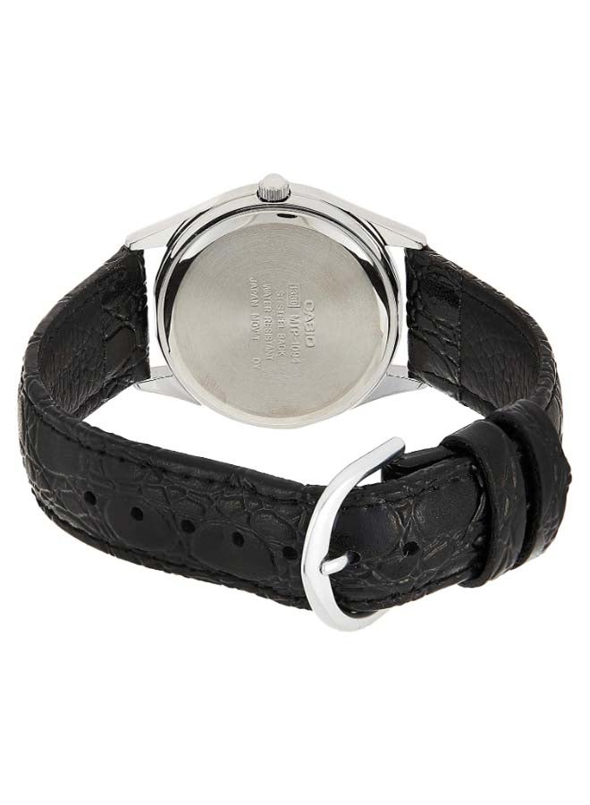CASIO - Men's Enticer Water Resistant Analog Watch Mtp-1094E-1Adf - 34 mm - Black - Image 1