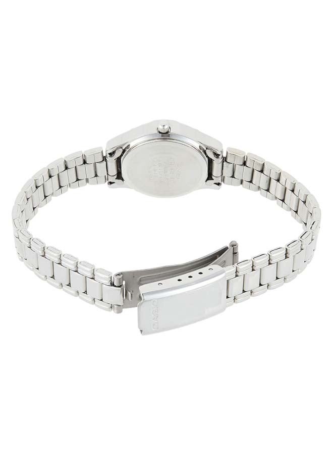 كاسيو ساعة يد بعقارب وسوار من الإستانلس ستيل طراز MTP-1275D-1A2DF - 35 مم - فضي للرجال - Image 3