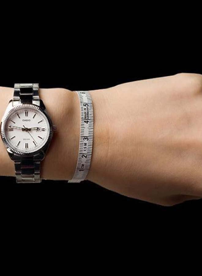 CASIO Stainless Steel Analog Couple Watch Set MTP-1302D-7A1 + LTP-1302D-7A1 - 44 mm - Silver - Image 5