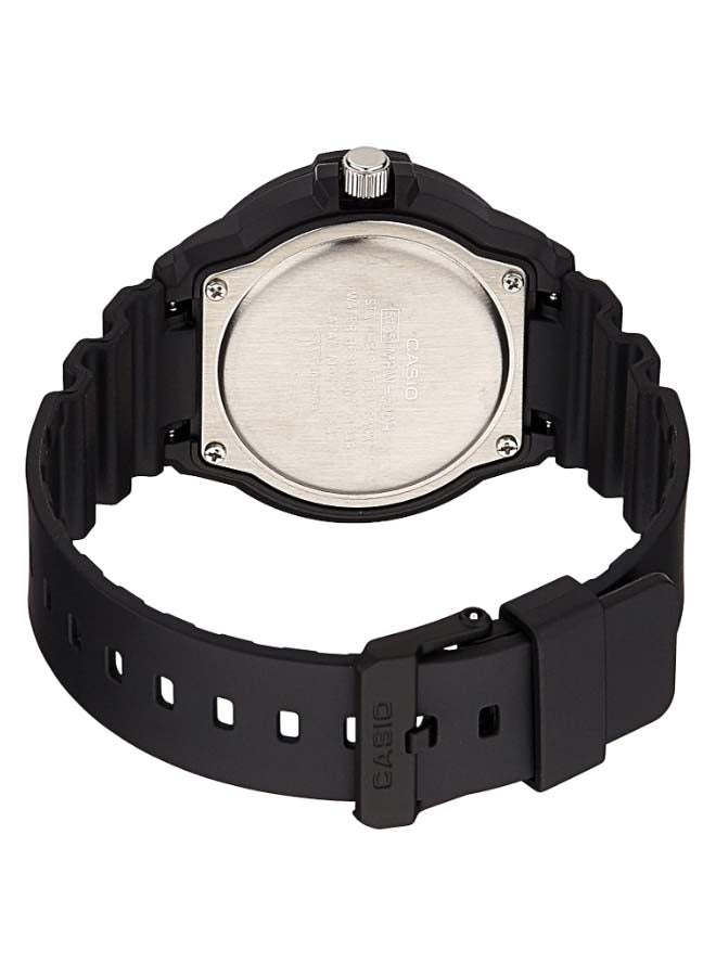 كاسيو ساعة يد بعقارب وسوار من الراتينج طراز MRW-200H-7BDF - مقاس 48 مم - لون أسود للرجال - Image 2