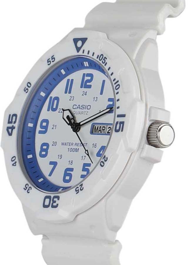 CASIO Men's Resin Analog Quartz Watch MRW-200HC-7B2VDF - 42 mm - White - Image 4