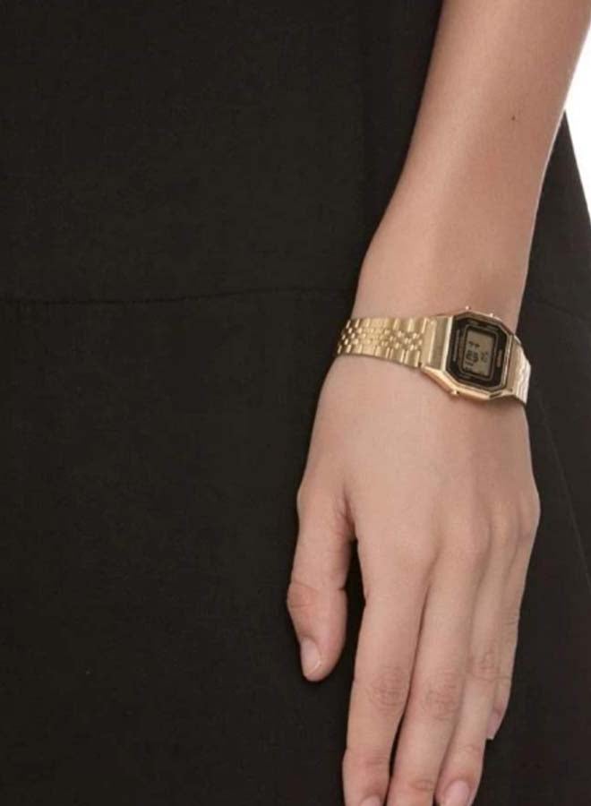 CASIO Women's Retro Stainless Steel Digital Watch LA680WGA-1DF - 29 mm - Gold - Image 5