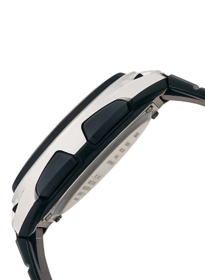 CASIO Men's Silicone Analog & Digital Wrist Watch AW-80-7A2VEF - 40 mm - Black - Image 3