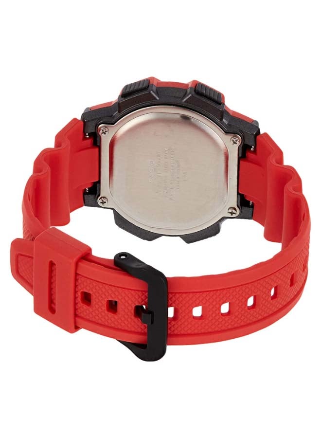 CASIO - Men's Rubber Digital Wrist Watch AE-1000W-4AVDF - 44 mm - Red - Image 1