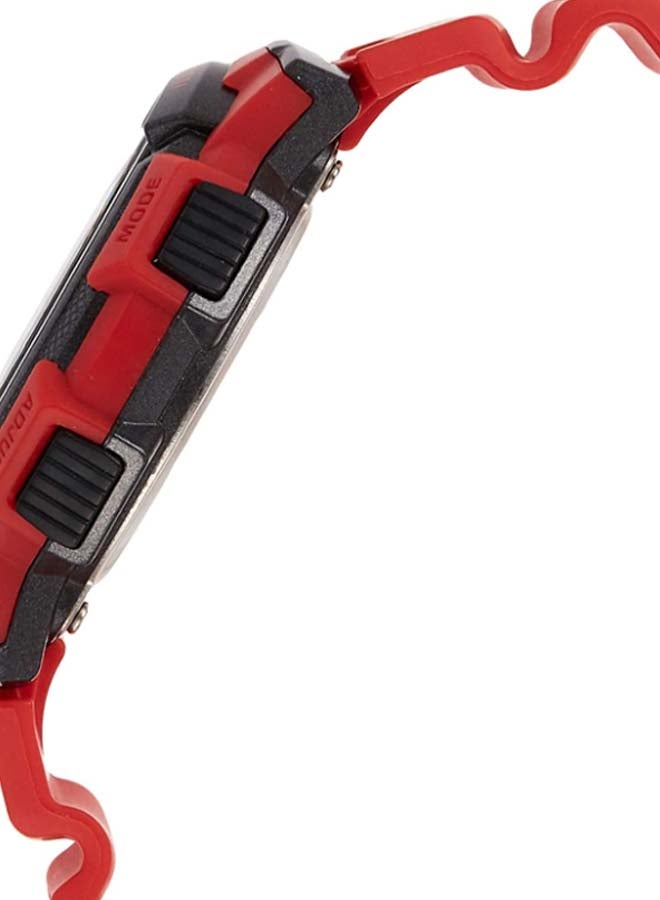 CASIO - Men's Rubber Digital Wrist Watch AE-1000W-4AVDF - 44 mm - Red - Image 1