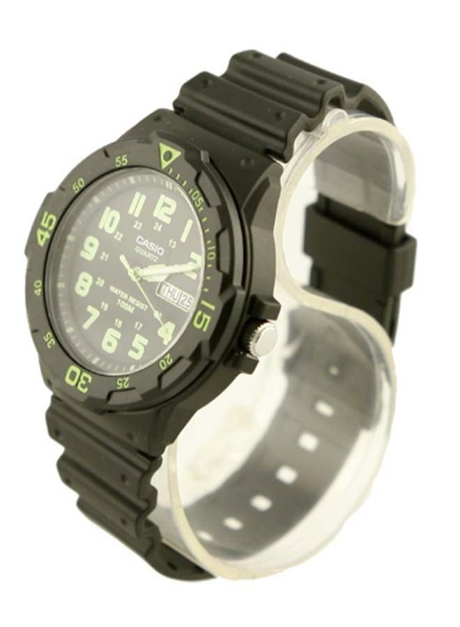 CASIO Men's Resin Analog Quartz Watch MRW-200H-3BVDF - 45 mm - Black - Image 3