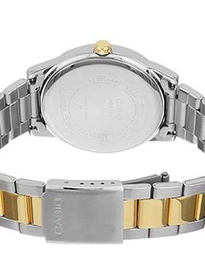 CASIO Women's Enticer Analog Quartz Watch LTP1303SG-7A - 30 mm - Silver/Gold - Image 3