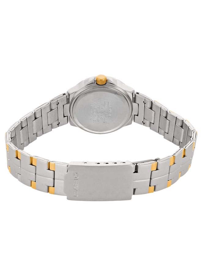 CASIO - Women's Enticer Analog Watch LTP-1242SG-7C - 26 mm - Silver/Gold - Image 1
