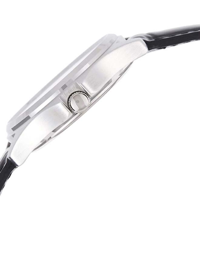 CASIO Men's Leather Analog Wrist Watch MTP-1183E-7B - 38 mm - Black  - Image 4