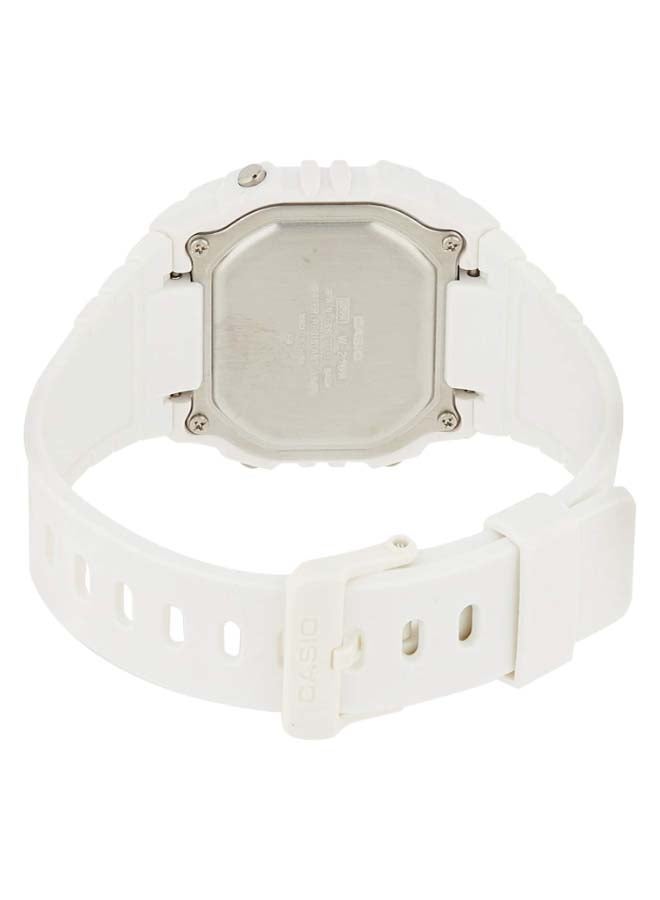 CASIO Women's Resin Digital Quartz Watch W-215H-7AVDF - 41 mm - White - Image 2