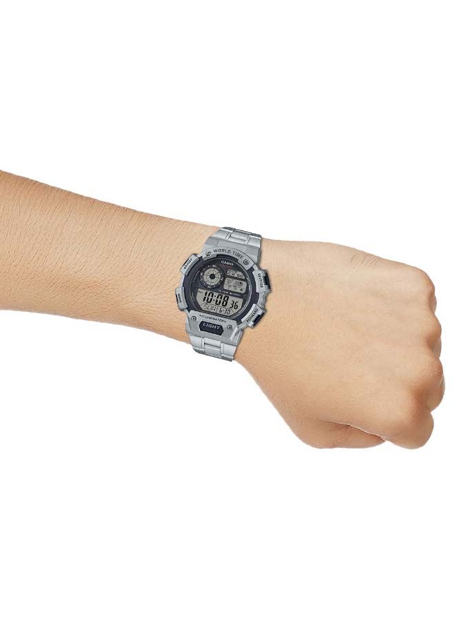 CASIO - Youth Water Resistant Digital Watch AE1400WHD-1AV - 48 mm - Silver - Image 1
