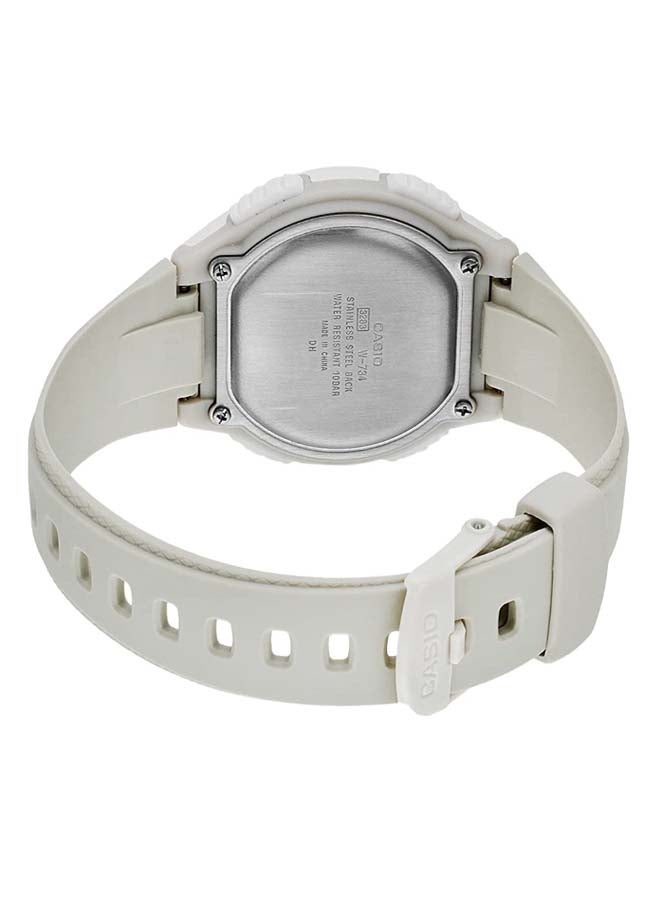 كاسيو ساعة يد رقمية بسوار من الراتينج طراز W-734-7AVDF للرجال - Image 2