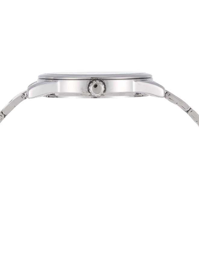 كاسيو ساعة يد بعقارب وسوار من الإستانلس ستيل طراز MTP-V001D-1BUDF - 45 مم - فضي للرجال - Image 3