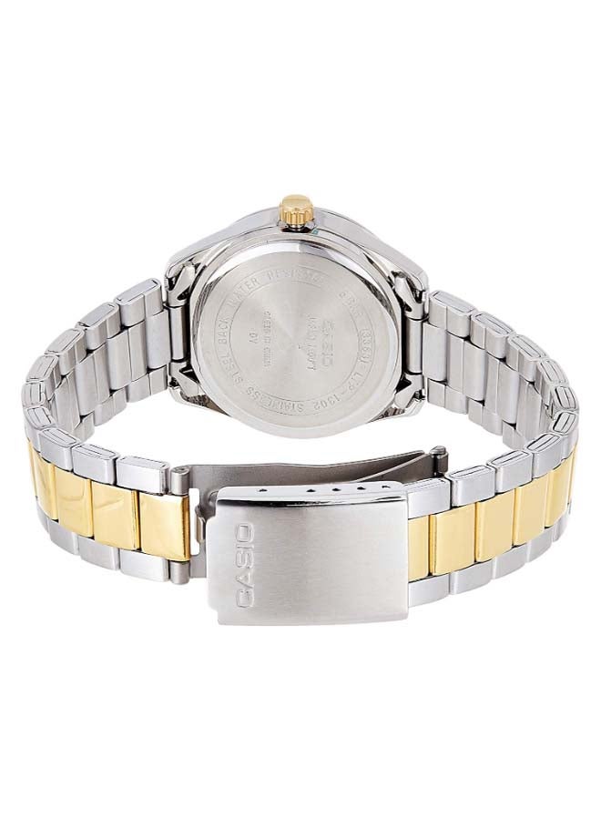 CASIO Women's Stainless Steel Analog Watch LTP-1302SG-7AVDF - 30 mm - Silver/Gold - Image 3
