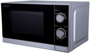 شارب ميكروويف كهربائي بقدرة 800 وات وسعة 20 لتر 20.0 L 800.0 W R-20CR-S فضي  - Image 2