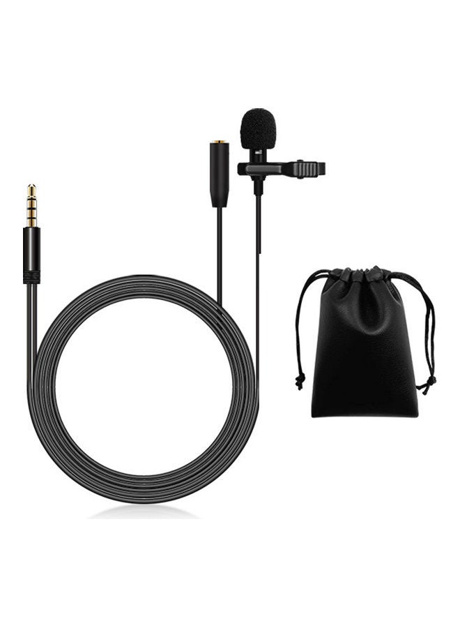 Lavalier Microphone With Bag Black  - Image 1