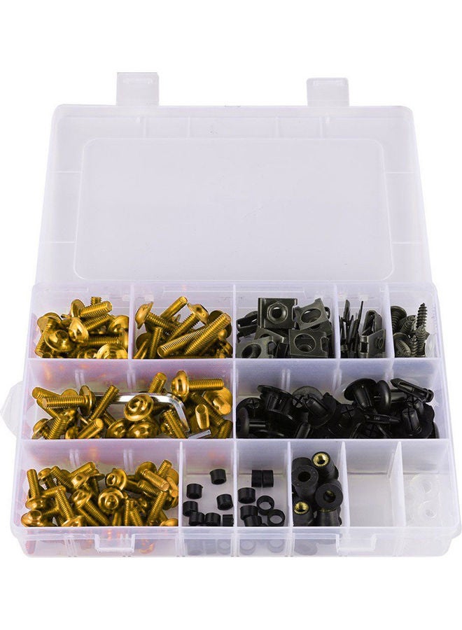 Generic 233-Piece Universal Motorcycle Sportbike Fairing Bolt Kit 