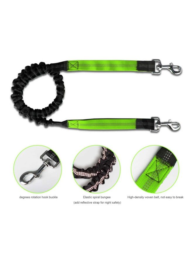 Generic 2-Piece Hands-Free Leash With Removable Zipper Pouch Black/Purple 25x8x8cm  - Image 2