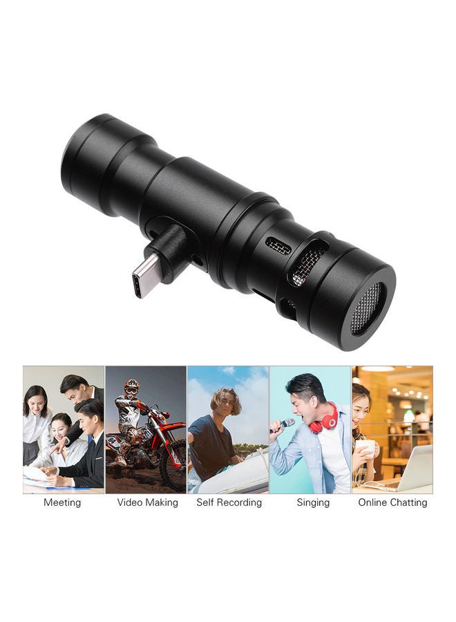 Generic Type-C Smartphone Microphone Black  - Image 4