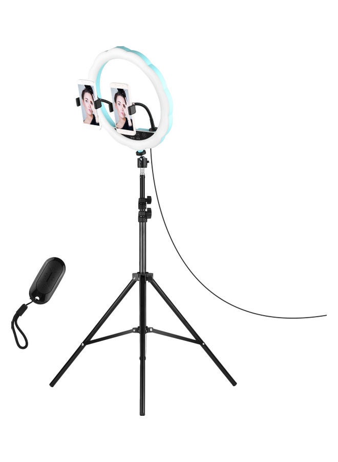 مصباح LED حلقي بإضاءة RGB متعدد الألوان