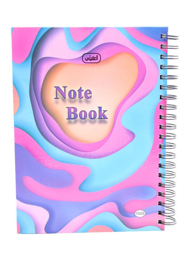 ماركة غير محددة - NOTE BOOK دفتر تمارين جامعي 150 ورقة مربعات متعدد الألوان - Image 1