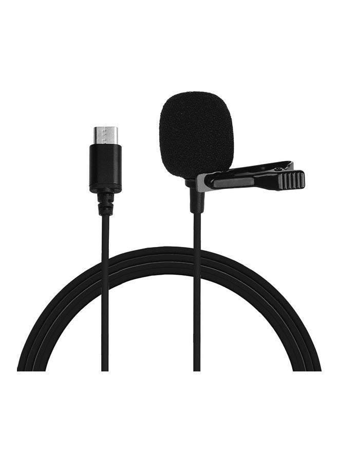 Lavalier Clip-On Microphone Black - Image 1