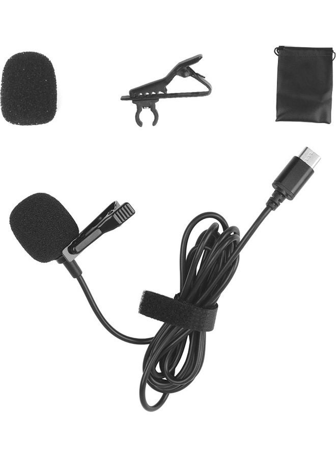 Lavalier Clip-On Microphone Black - Image 4