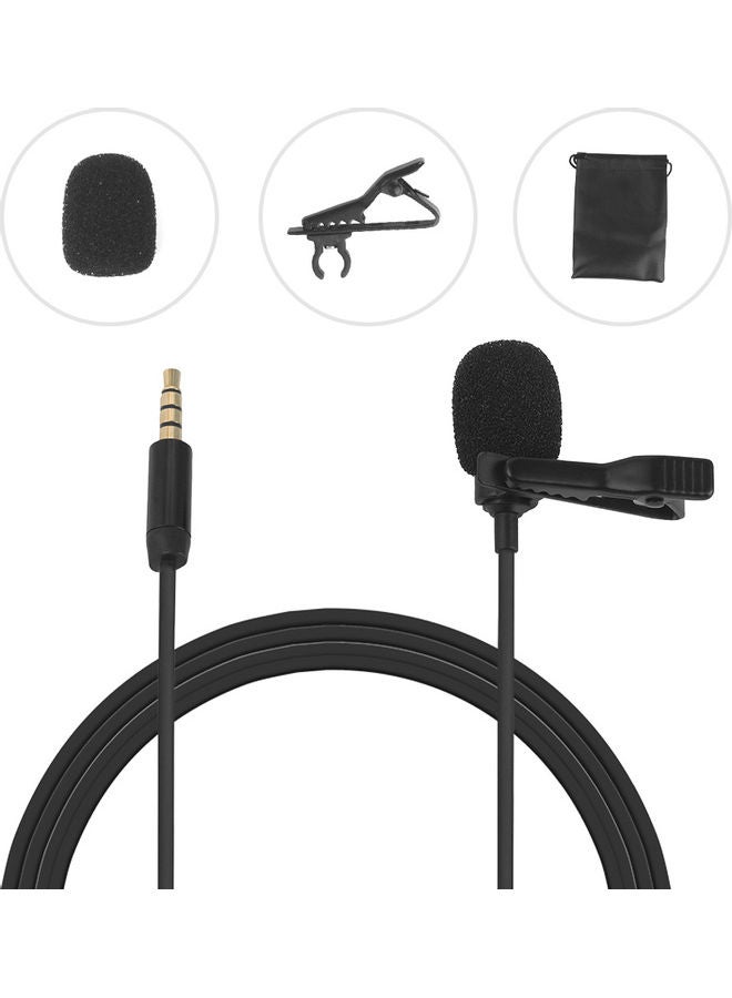 Lavalier Clip-On Microphone Black - Image 4
