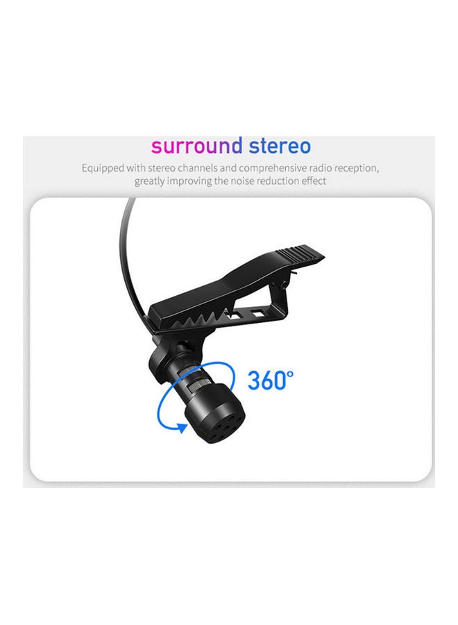 Lavalier Microphone With Type-C Conversion Plug Black - Image 4