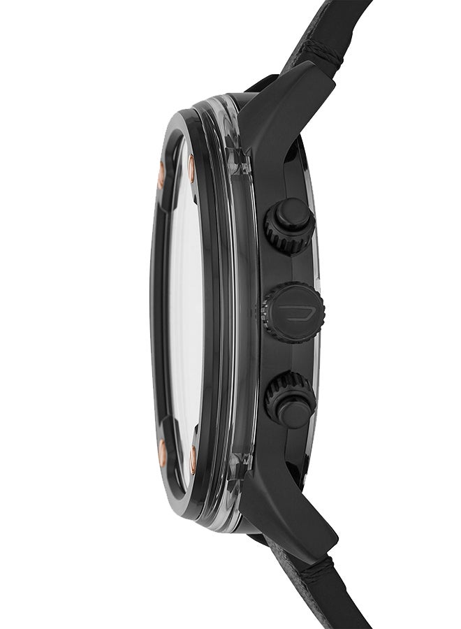 ديزل ساعة يد بعقارب وسوار من الجلد طراز DZ7428 للرجال - Image 3