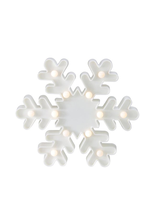 12-Piece Led Snowflake Shaped Night Light White 25x25x3cm - v1618895096/N44459232A_1