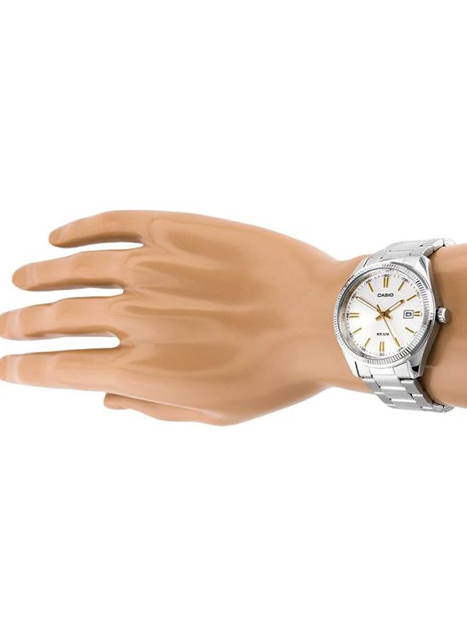كاسيو ساعة يد بعقارب بسوار من الإستانلس إستيل طراز MTP-1302D-7A2V للرجال - Image 4