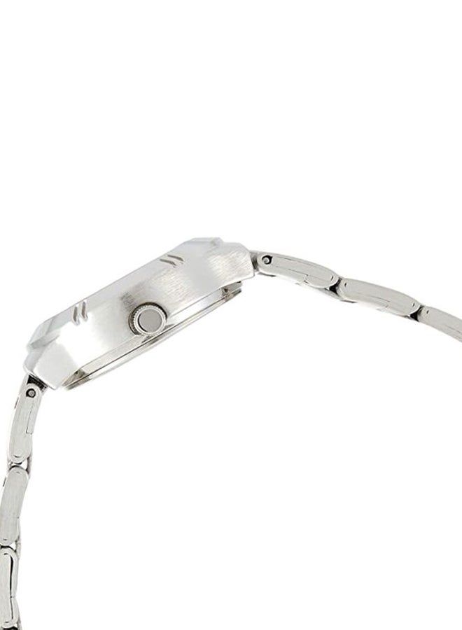 كاسيو ساعة يد كوارتز بعقارب بسوار من الإستانلس ستيل طراز LTP-1241D-3A - قياس 33 مم - لون فضي للنساء - Image 3