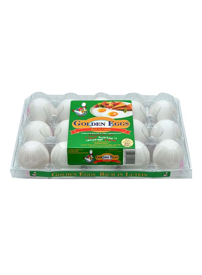Golden Eggs Rich In Lutein White Medium 15 Pieces