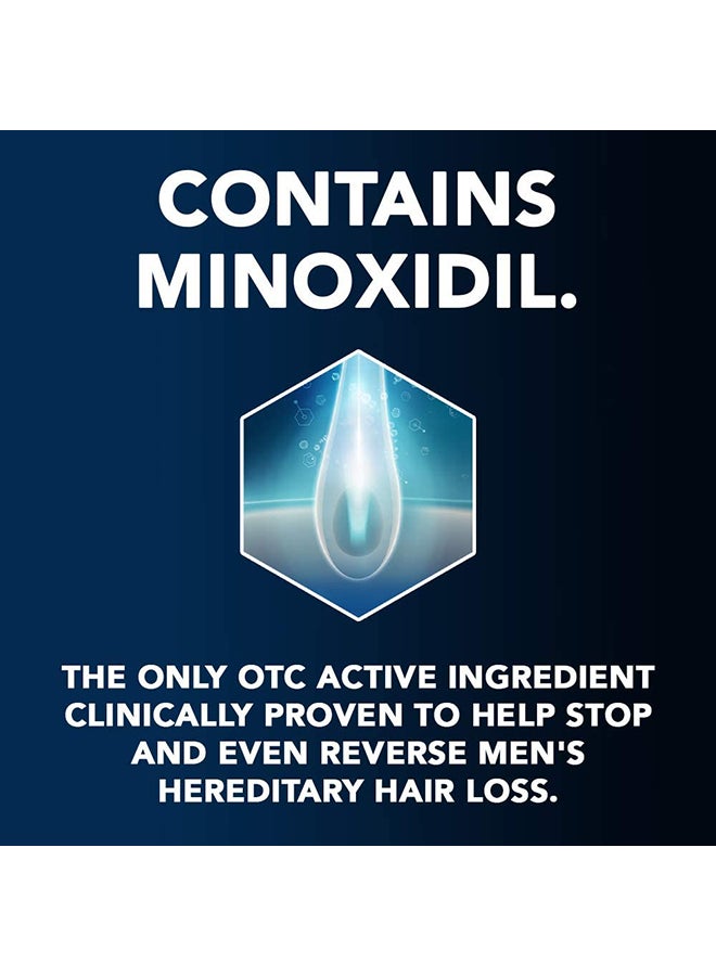 3-Piece Minoxidil Hair Regrowth Treatment Foam Set White 3x73ml 