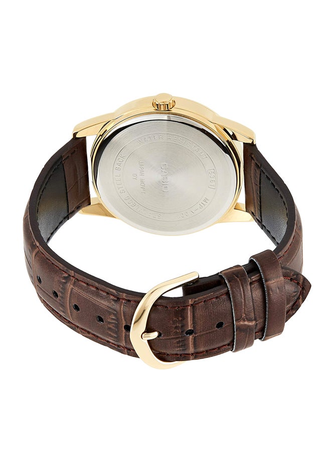 CASIO - Leather Analog Quartz Watch Set MTP/LTP-V001GL-9BUDF - Image 1