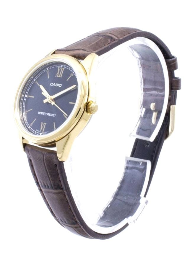 CASIO Women's Leather Analog Wrist Watch LTP-V005GL-1B2UDF - 34 mm - Brown  - Image 5