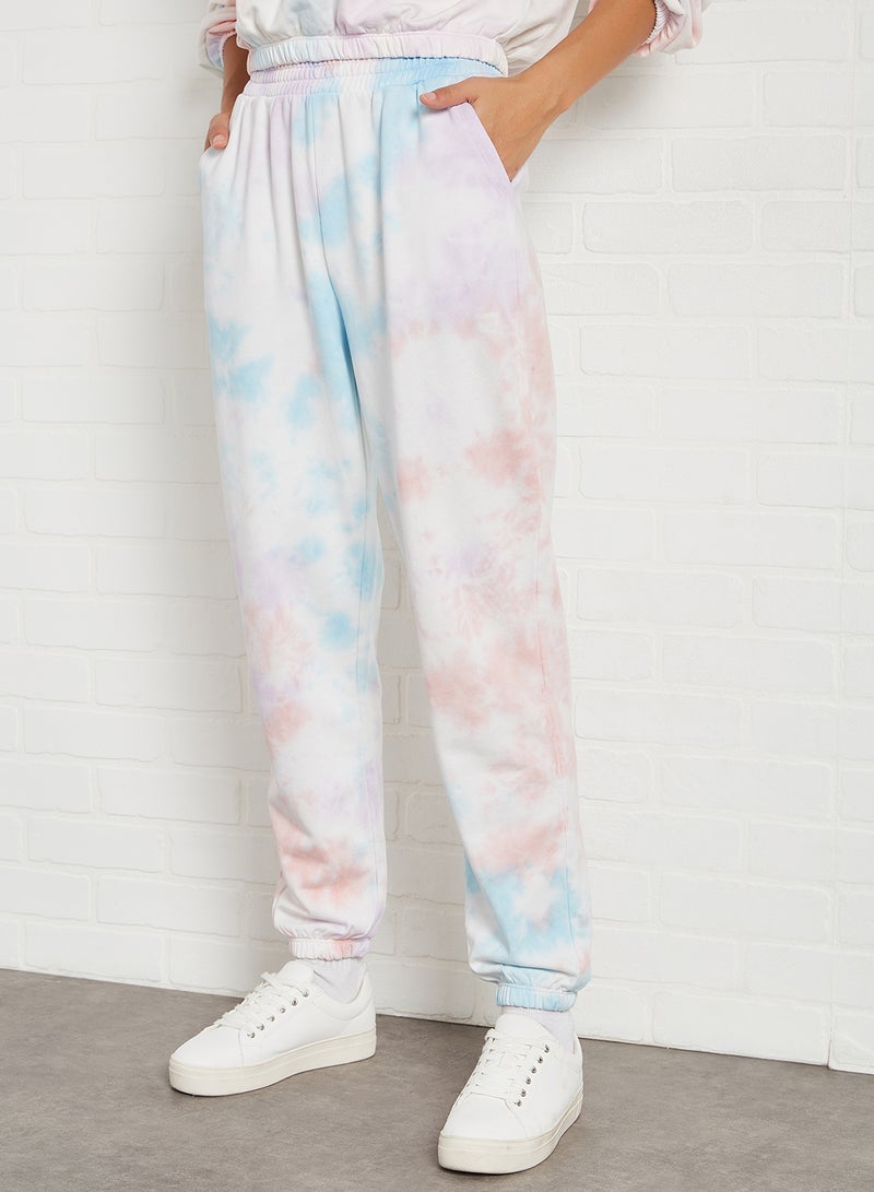 اونلي بنطال رياضي خفيف للركض تاي داي زهرة الأوركيد - Image 1